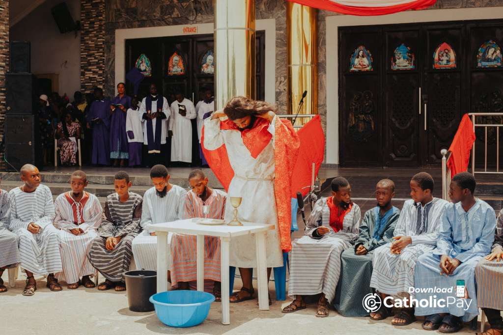 Christ About to Wash the Feet of the Apostles