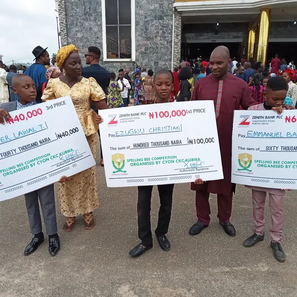 Winners of the CYON Spelling Bee